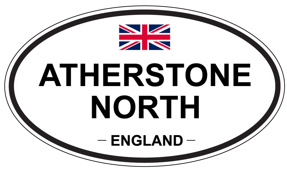 ATHERSTONE NORTH, ENGLAND - Oval Sticker