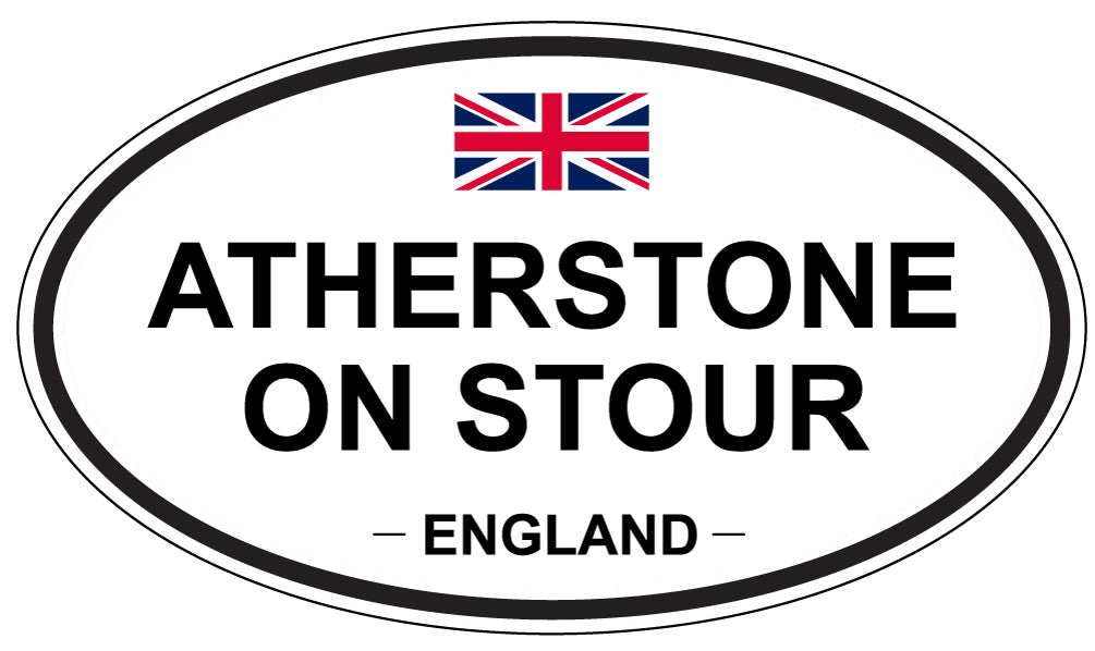 ATHERSTONE ON STOUR, ENGLAND - Oval Sticker