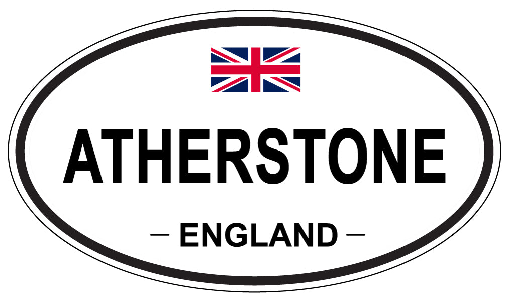 ATHERSTONE, ENGLAND - Oval Sticker