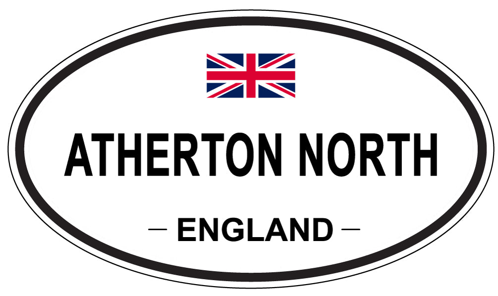 ATHERTON NORTH, ENGLAND - Oval Sticker