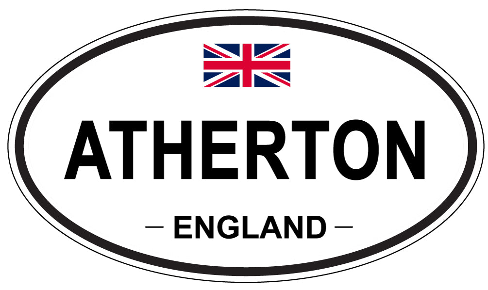 ATHERTON, ENGLAND - Oval Sticker