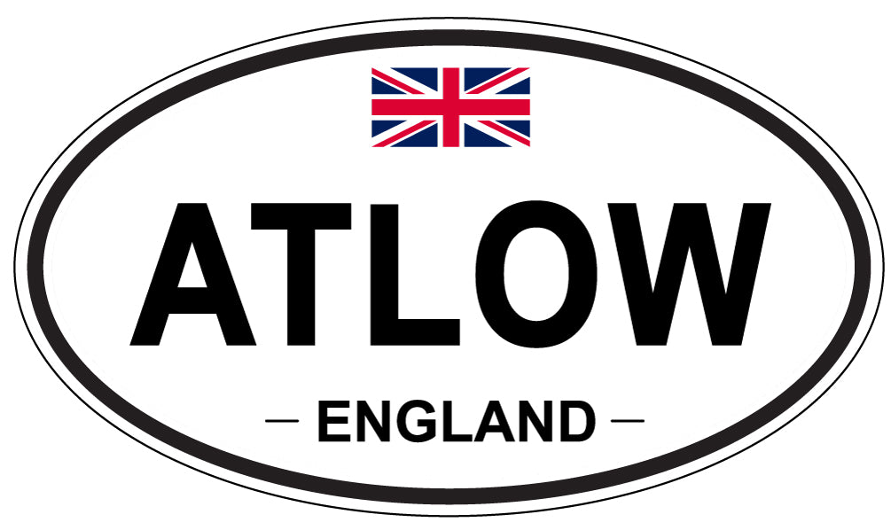 ATLOW, ENGLAND - Oval Sticker
