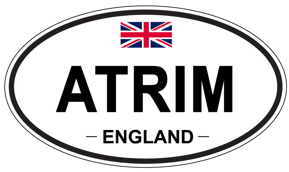 ATRIM, ENGLAND - Oval Sticker