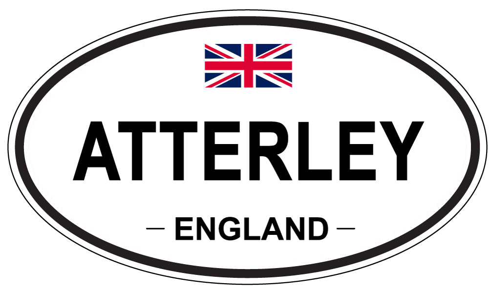 ATTERLEY, ENGLAND - Oval Sticker