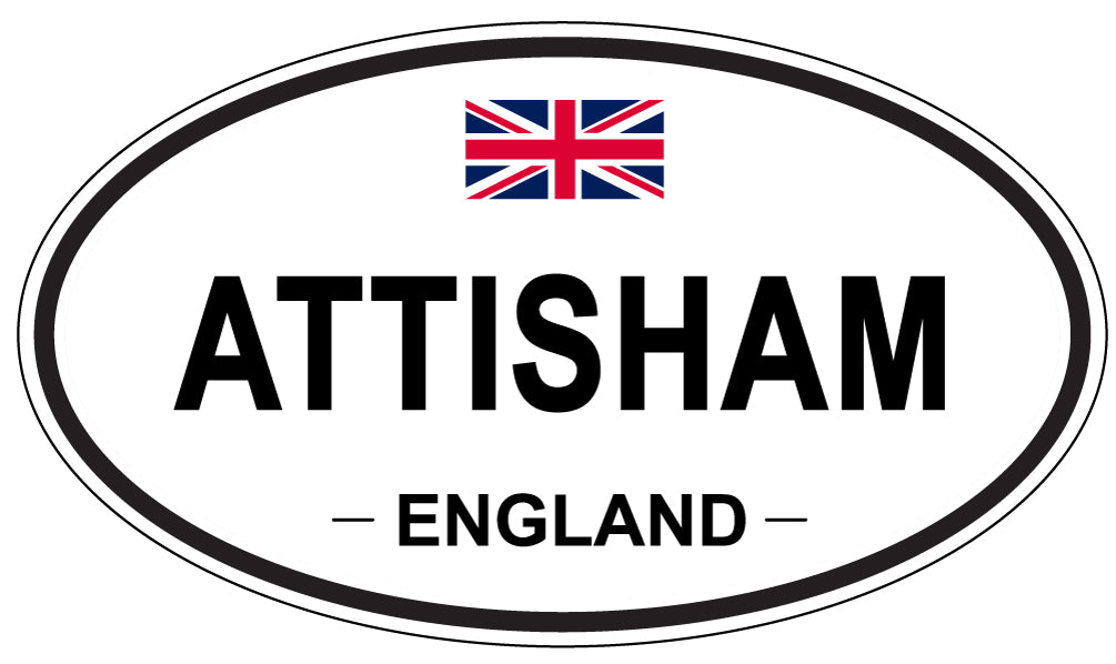 ATTISHAM, ENGLAND - Oval Sticker