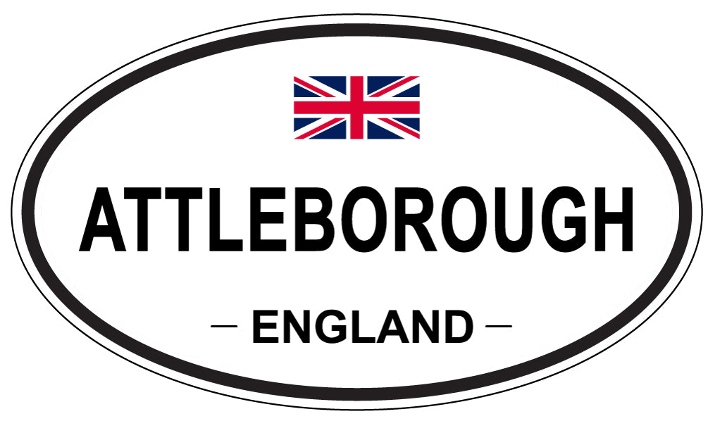 ATTLEBOROUGH, ENGLAND - Oval Sticker