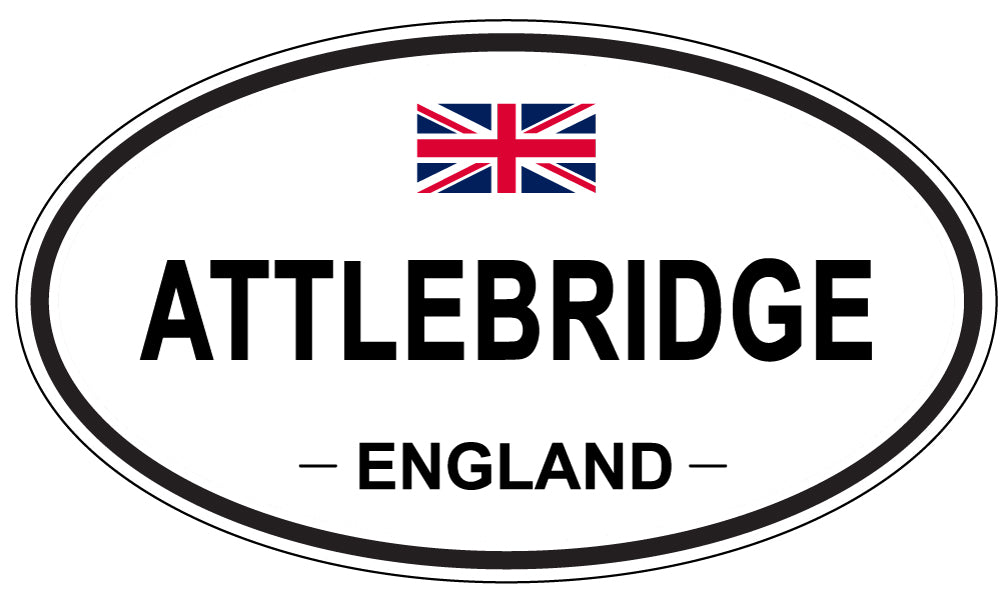 ATTLEBRIDGE, ENGLAND - Oval Sticker