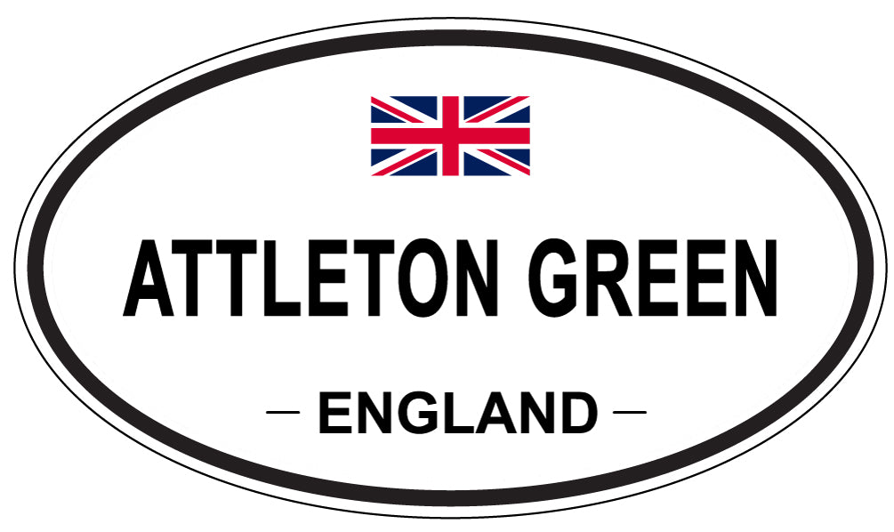 ATTLETON GREEN, ENGLAND - Oval Sticker