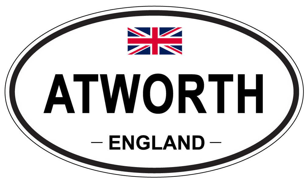 ATWORTH, ENGLAND - Oval Sticker