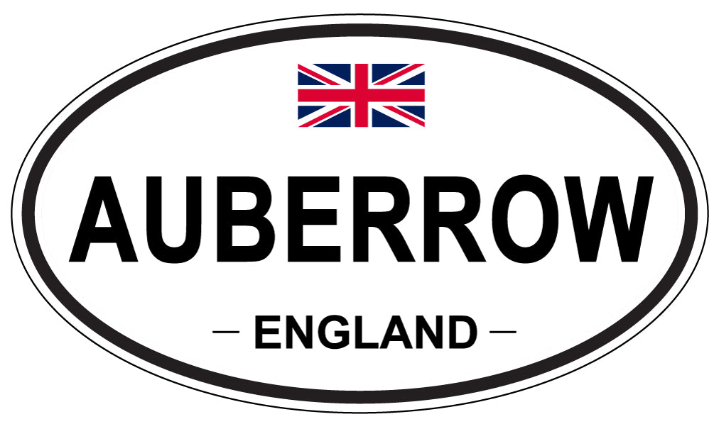 AUBERROW, ENGLAND - Oval Sticker