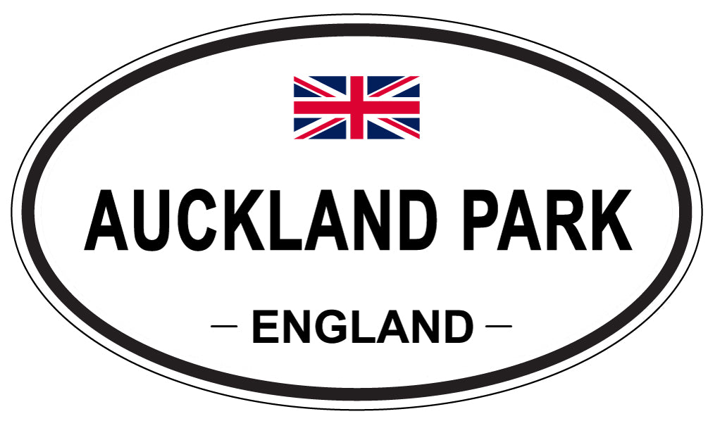 AUCKLAND PARK, ENGLAND - Oval Sticker