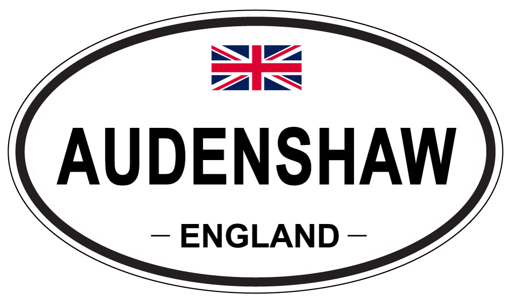 AUDENSHAW, ENGLAND - Oval Sticker