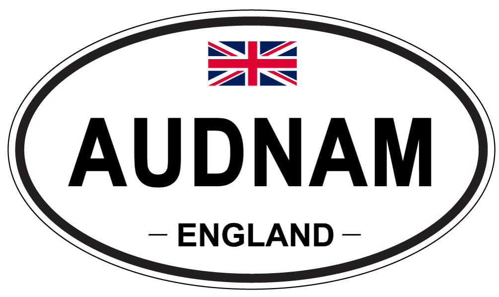 AUDNAM, ENGLAND - Oval Sticker
