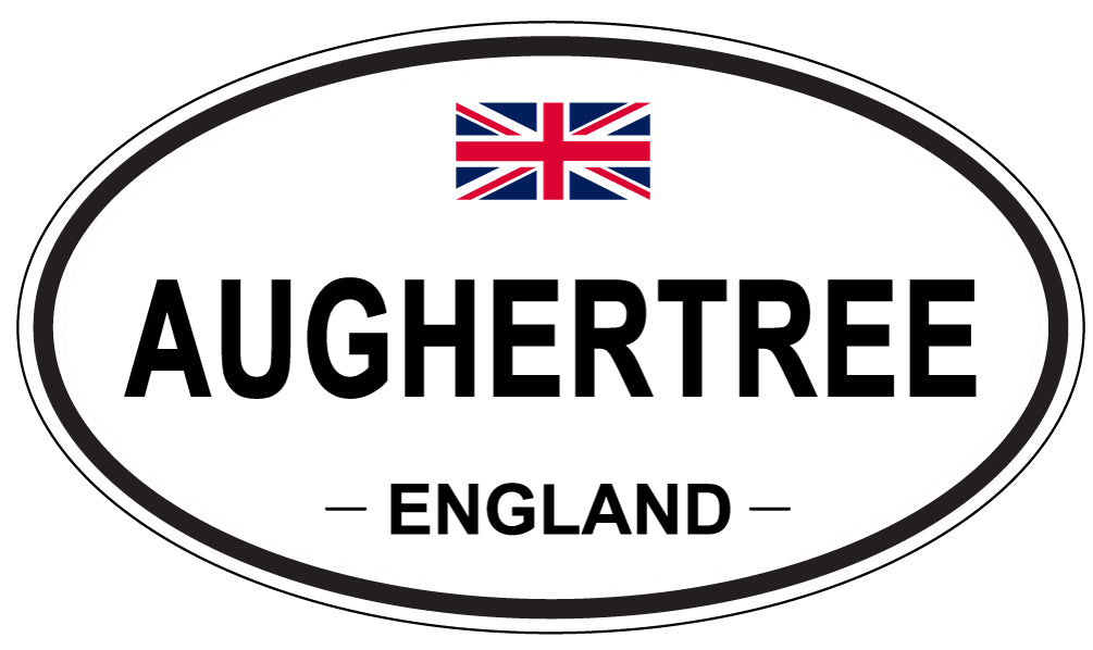 AUGHERTREE, ENGLAND - Oval Sticker