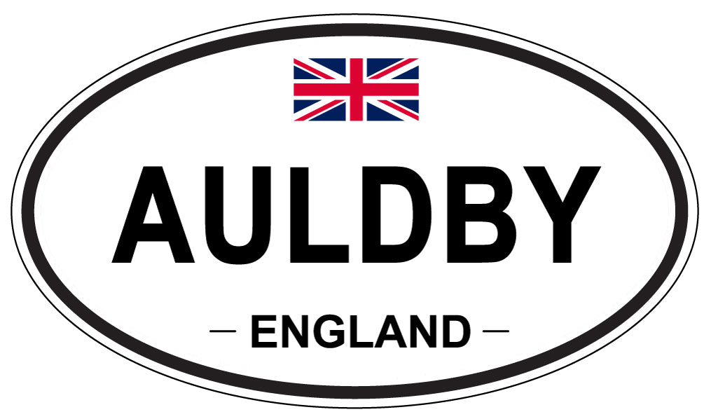 AULDBY, ENGLAND - Oval Sticker