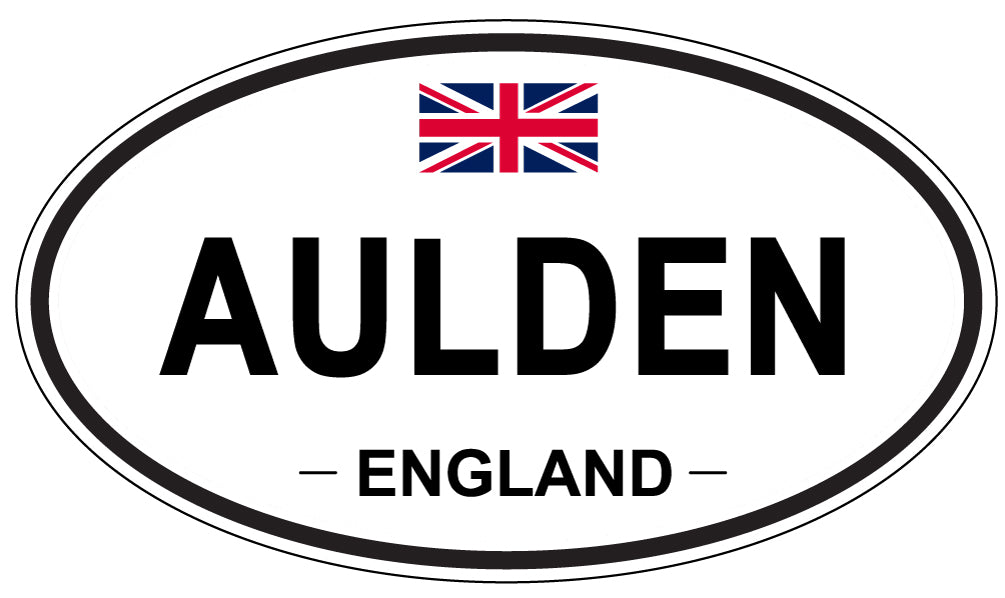 AULDEN, ENGLAND - Oval Sticker