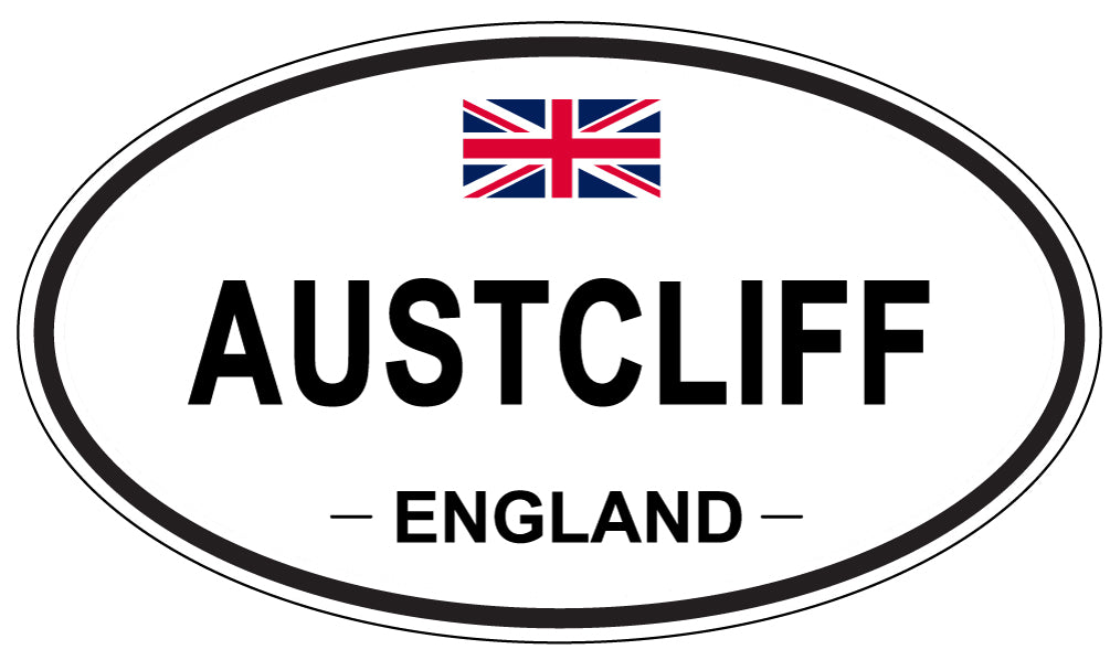AUSTCLIFF, ENGLAND - Oval Sticker