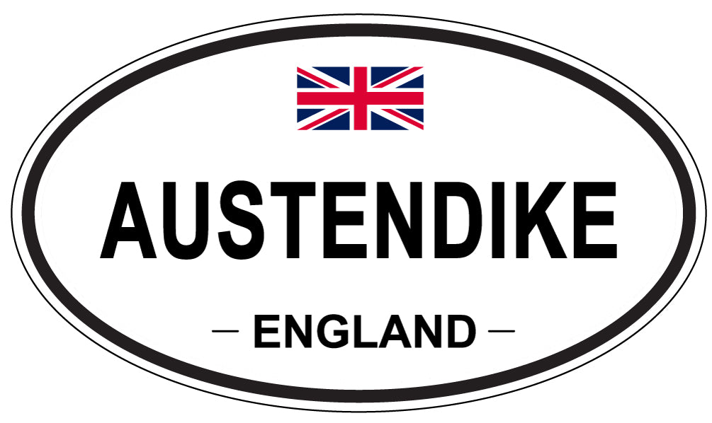 AUSTENDIKE, ENGLAND - Oval Sticker