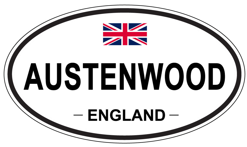 AUSTENWOOD, ENGLAND - Oval Sticker