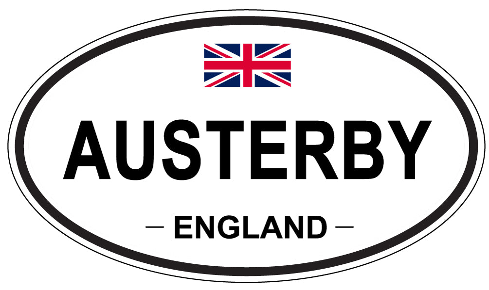 AUSTERBY, ENGLAND - Oval Sticker