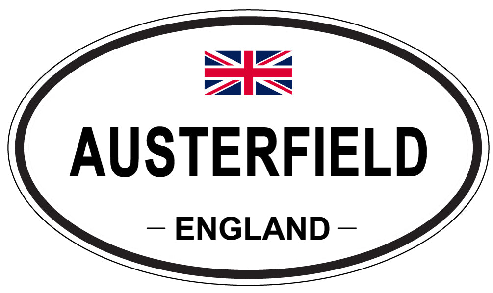 AUSTERFIELD, ENGLAND - Oval Sticker