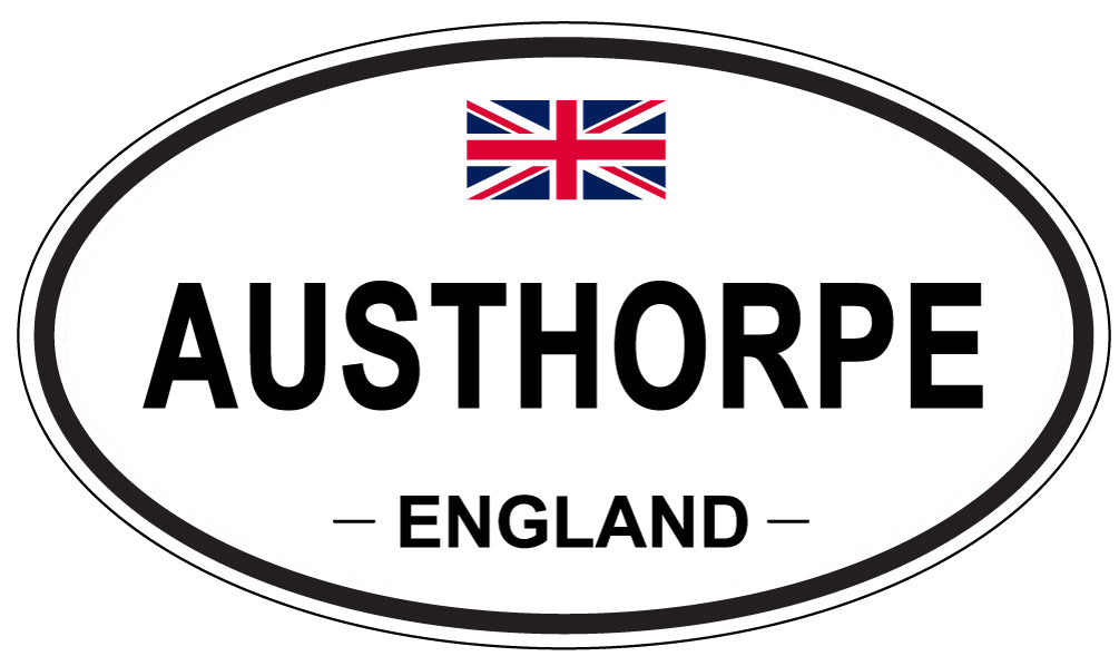 AUSTHORPE, ENGLAND - Oval Sticker