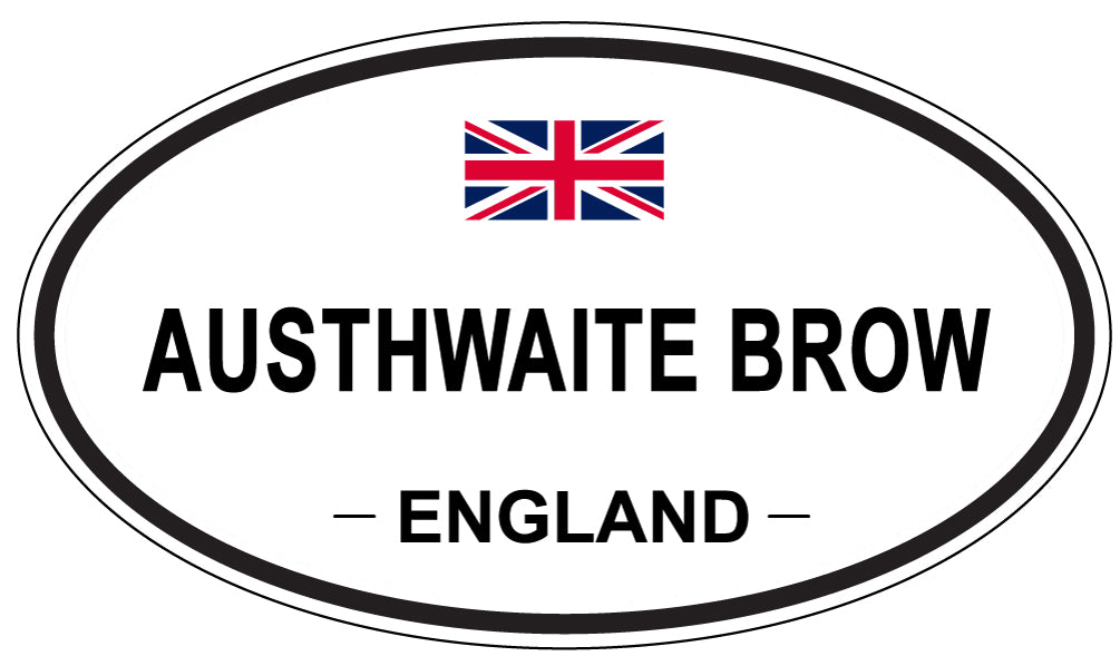 AUSTHWAITE BROW, ENGLAND - Oval Sticker