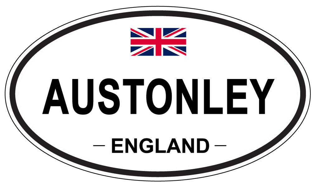 AUSTONLEY, ENGLAND - Oval Sticker