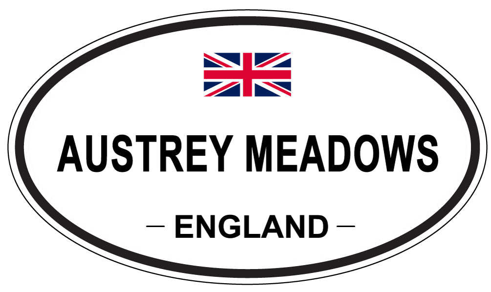 AUSTREY MEADOWS, ENGLAND - Oval Sticker