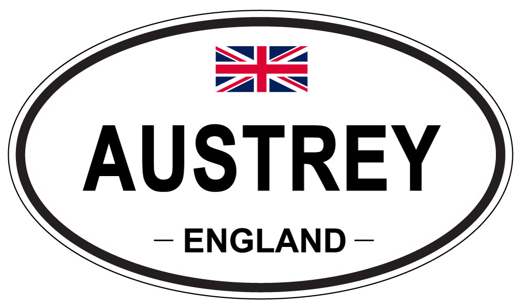 AUSTREY, ENGLAND - Oval Sticker