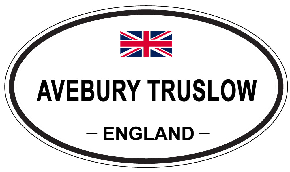 AVEBURY TRUSLOW, ENGLAND - Oval Sticker