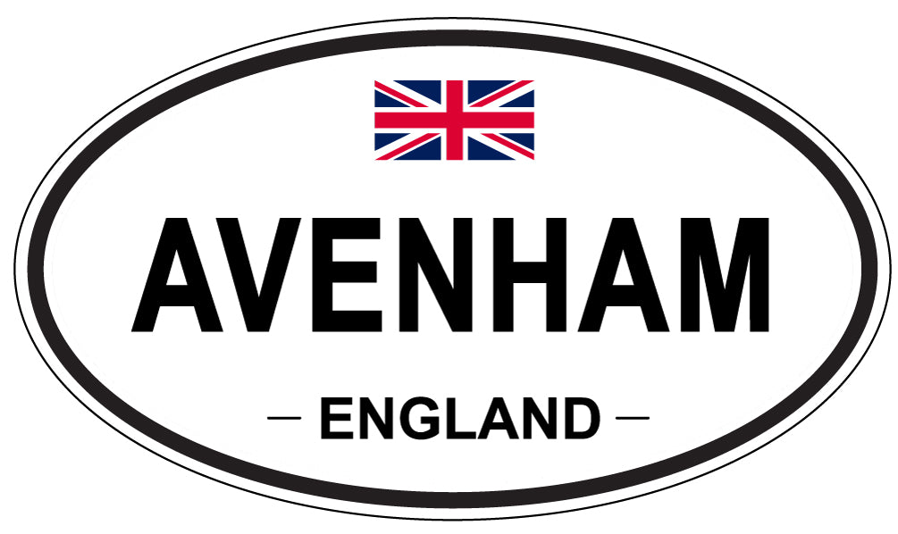 AVENHAM, ENGLAND - Oval Sticker