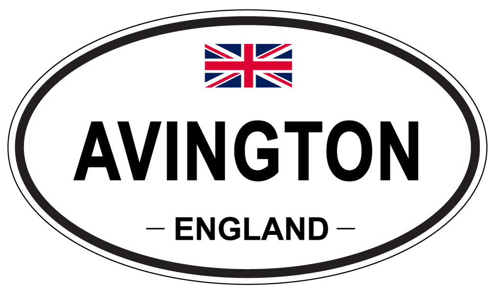 AVINGTON, ENGLAND - Oval Sticker