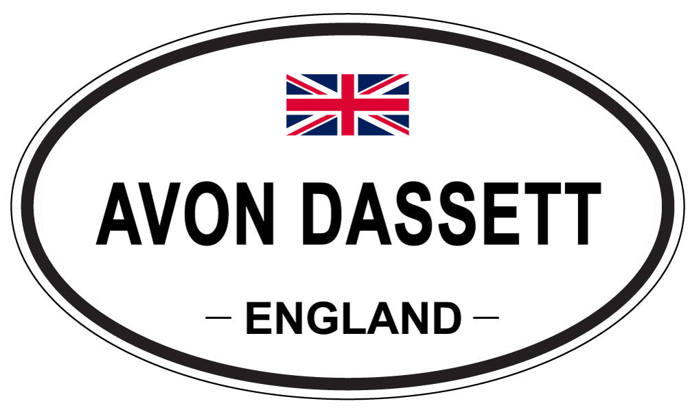 AVON DASSETT, ENGLAND - Oval Sticker