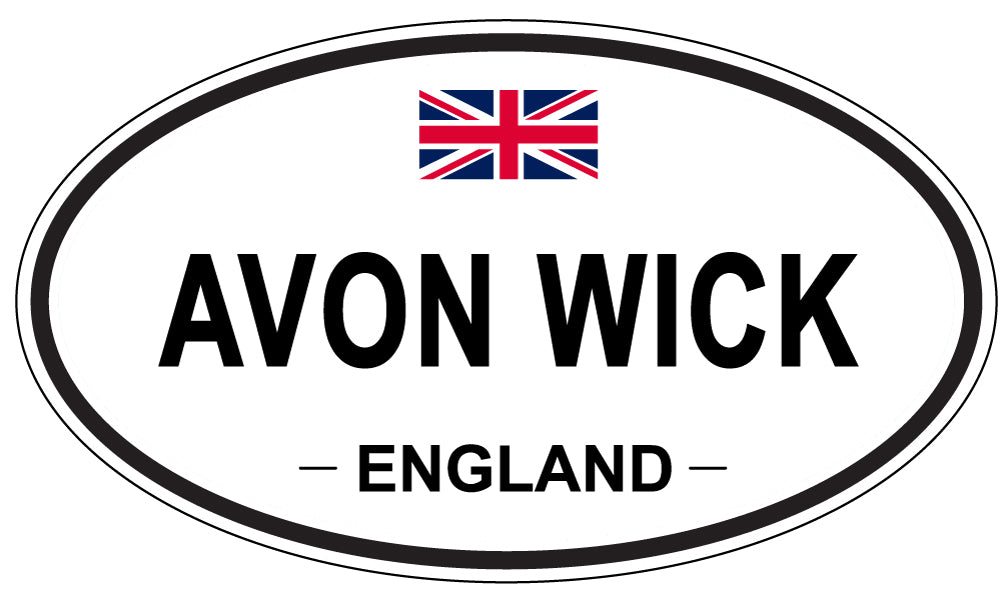 AVON WICK, ENGLAND - Oval Sticker