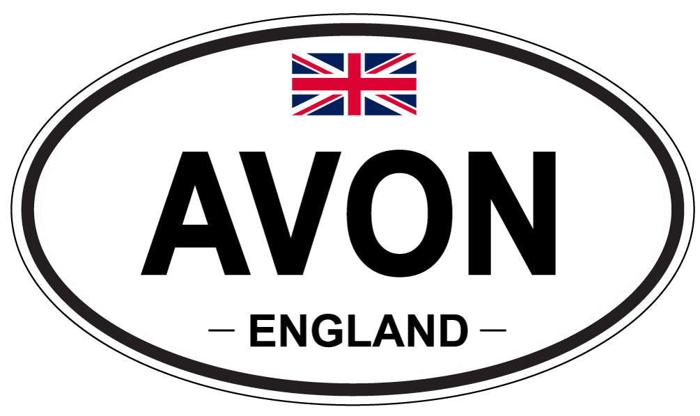 AVON, ENGLAND - Oval Sticker