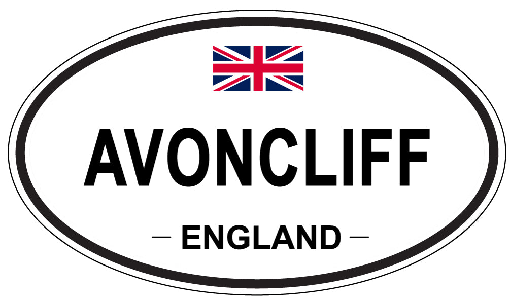 AVONCLIFF, ENGLAND - Oval Sticker