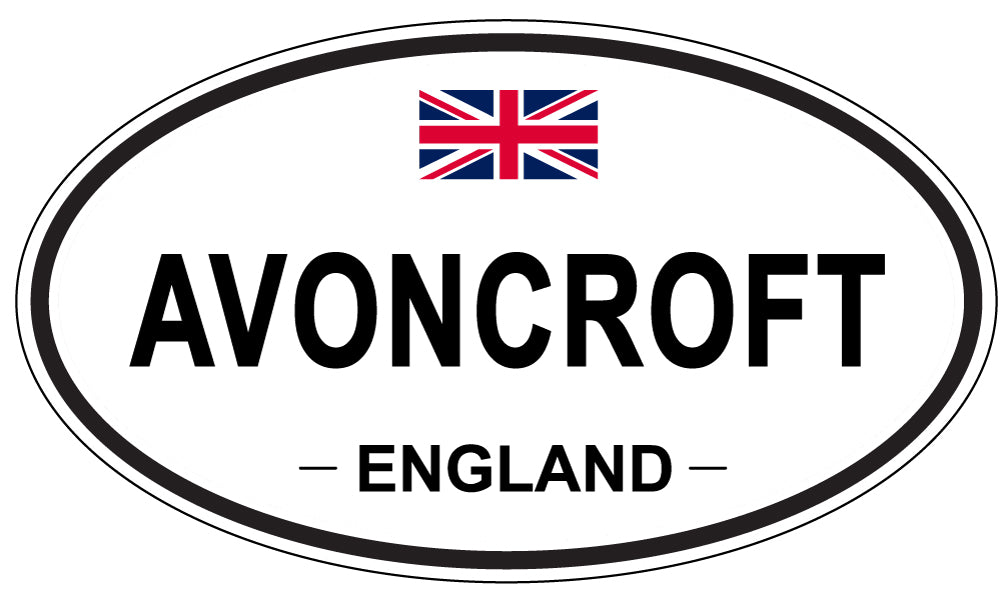 AVONCROFT, ENGLAND - Oval Sticker