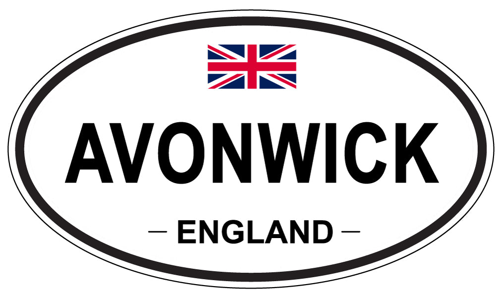 AVONWICK, ENGLAND - Oval Sticker