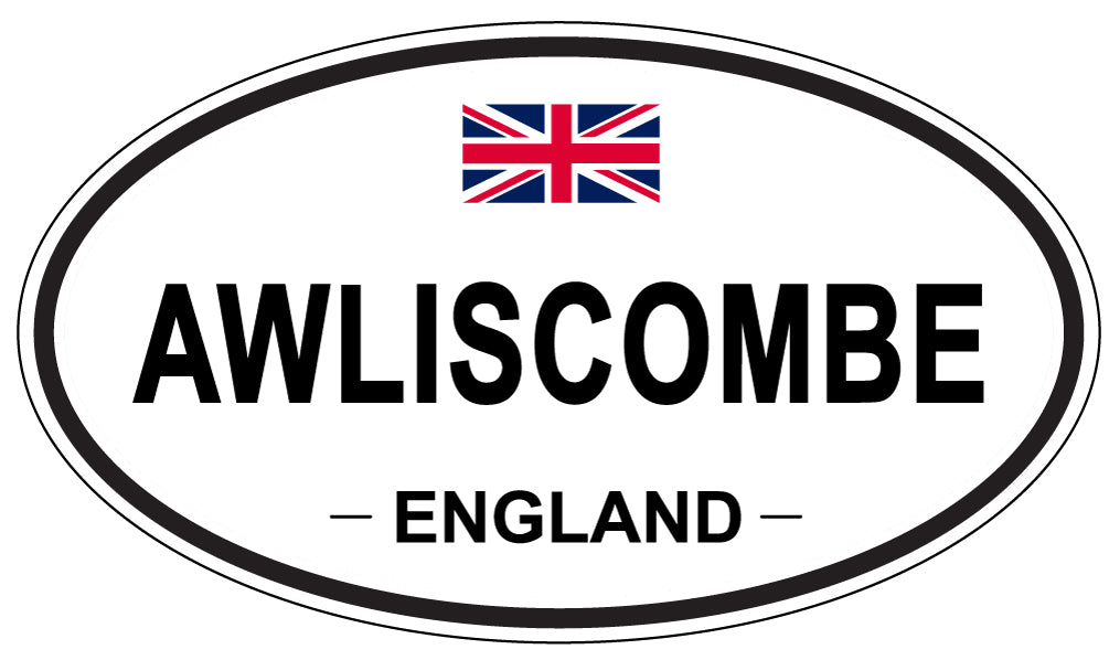 AWLISCOMBE, ENGLAND - Oval Sticker