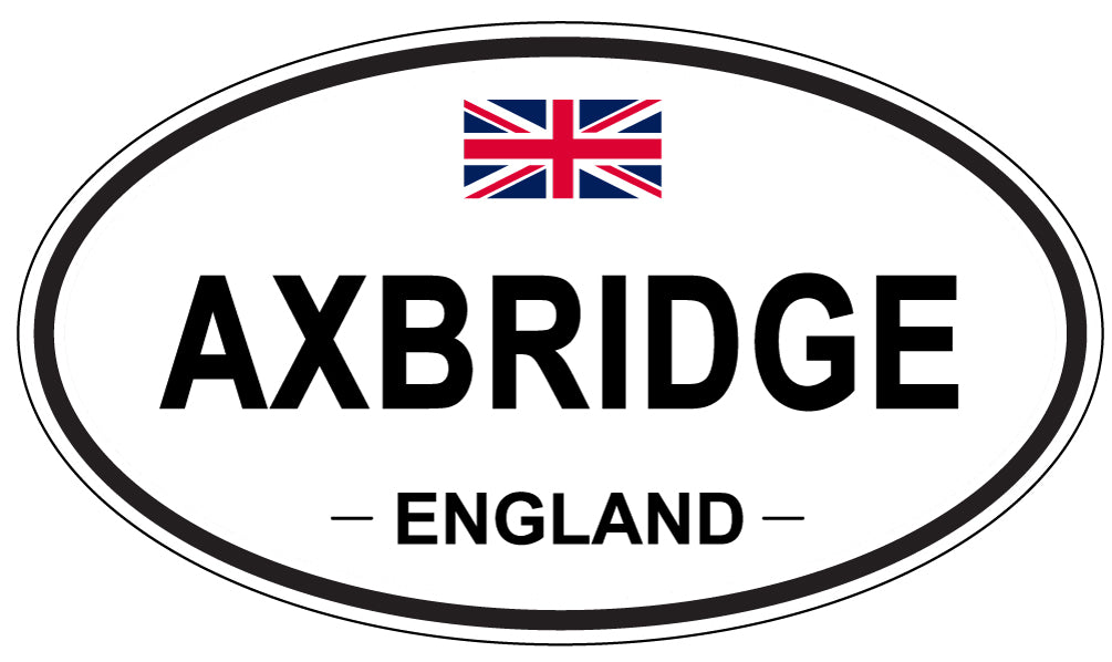 AXBRIDGE, ENGLAND - Oval Sticker