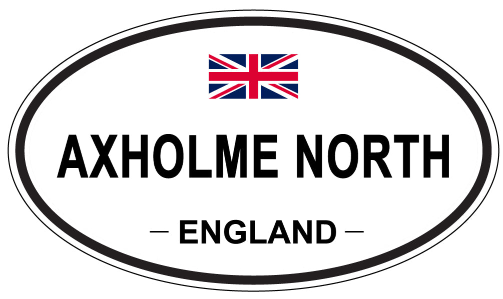 AXHOLME NORTH, ENGLAND - Oval Sticker