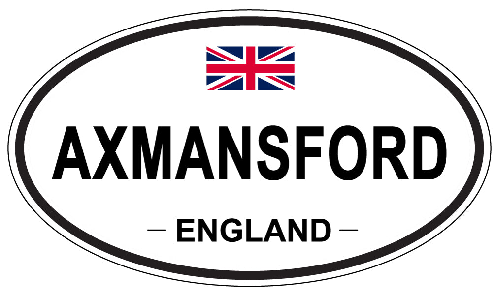AXMANSFORD, ENGLAND - Oval Sticker