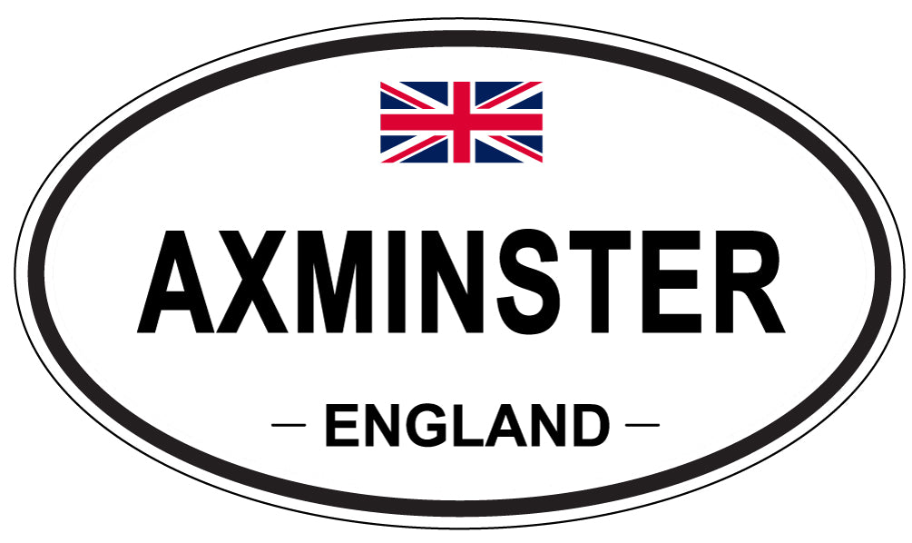 AXMINSTER, ENGLAND - Oval Sticker