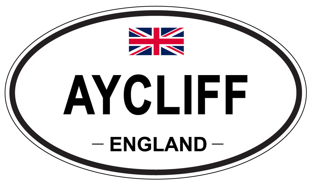 AYCLIFF, ENGLAND - Oval Sticker