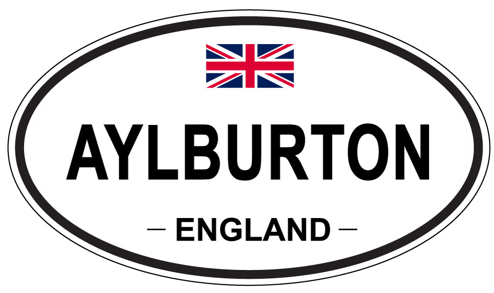 AYLBURTON, ENGLAND - Oval Sticker