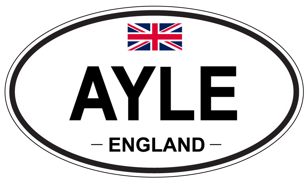 AYLE, ENGLAND - Oval Sticker