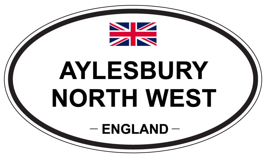 AYLESBURY NORTH WEST, ENGLAND - Oval Sticker