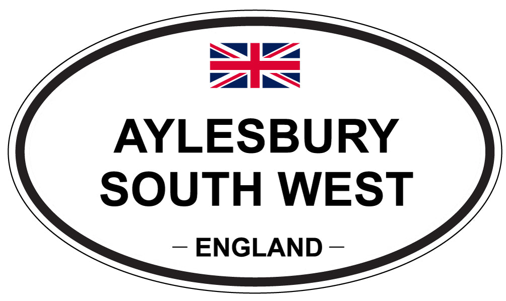AYLESBURY SOUTH WEST, ENGLAND - Oval Sticker