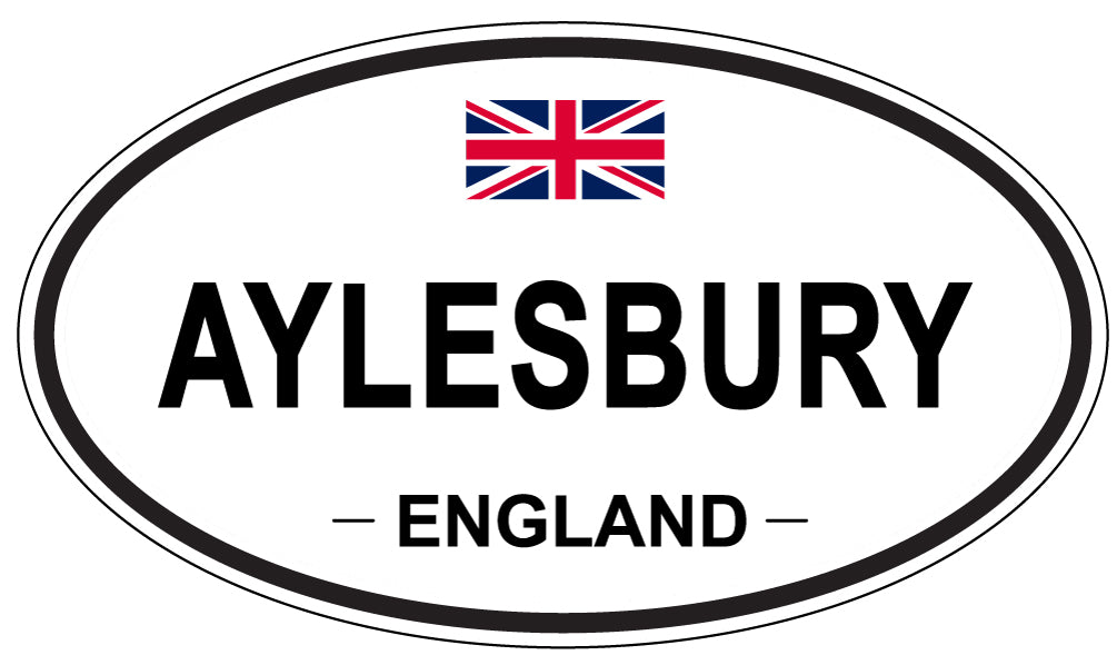 AYLESBURY, ENGLAND - Oval Sticker